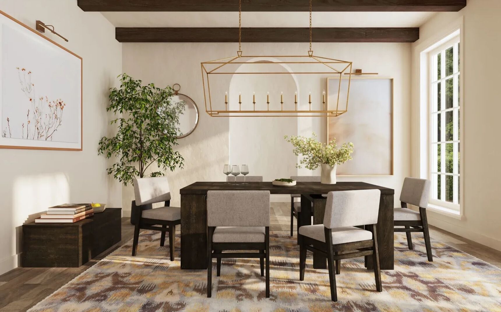 New arrivals in dining room