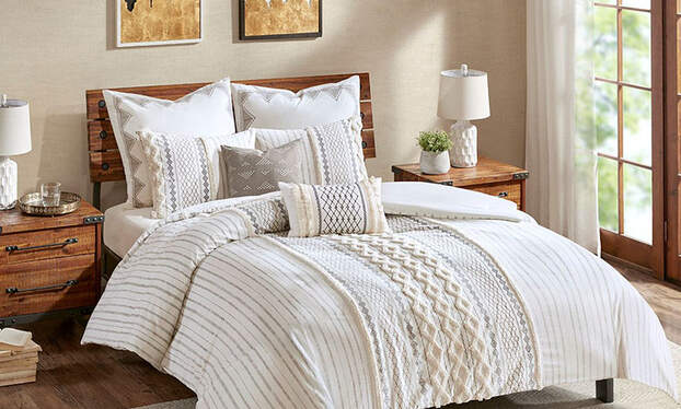 bed spreads, comforters