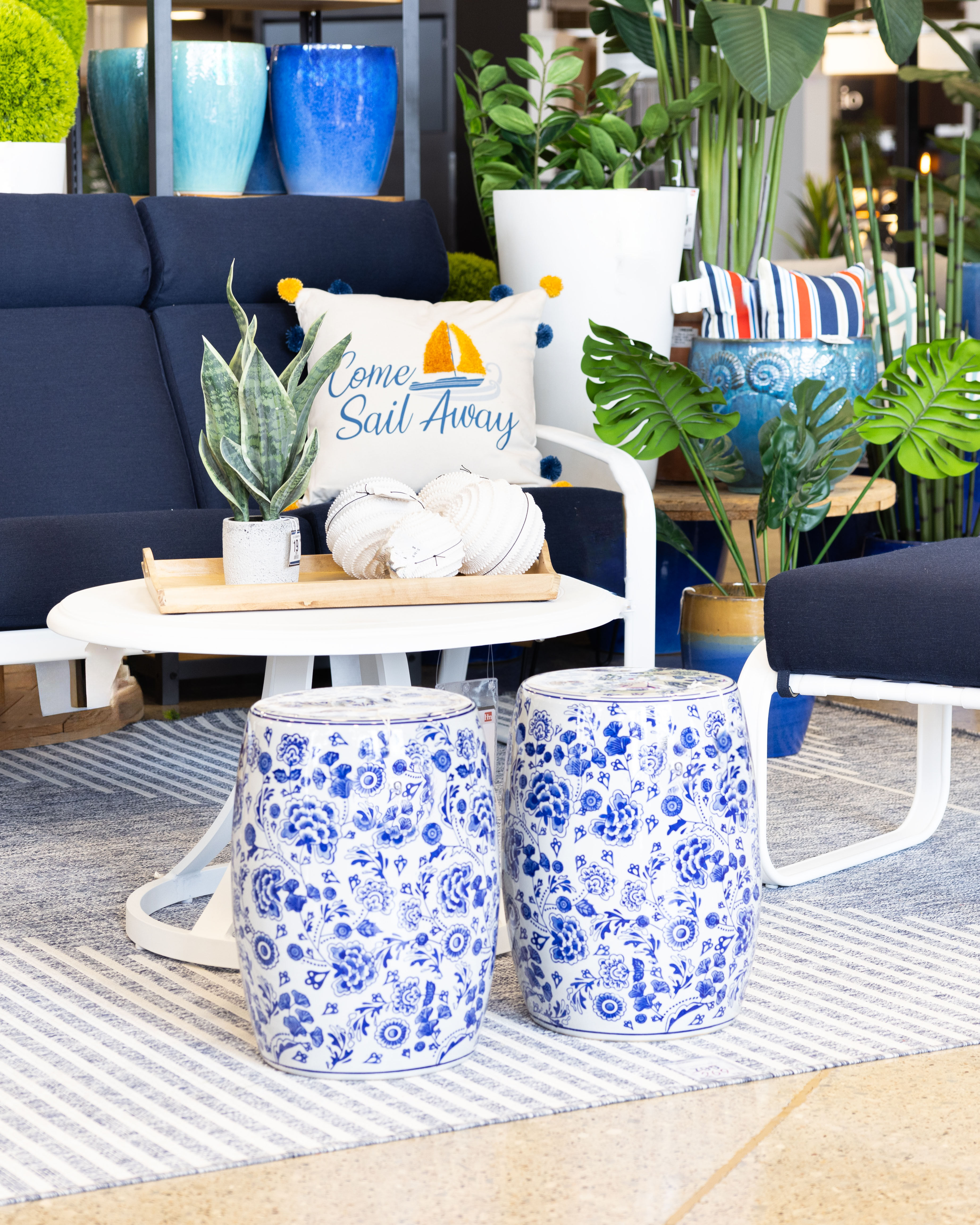 Outdoor display in Homemakers Furniture Showroom