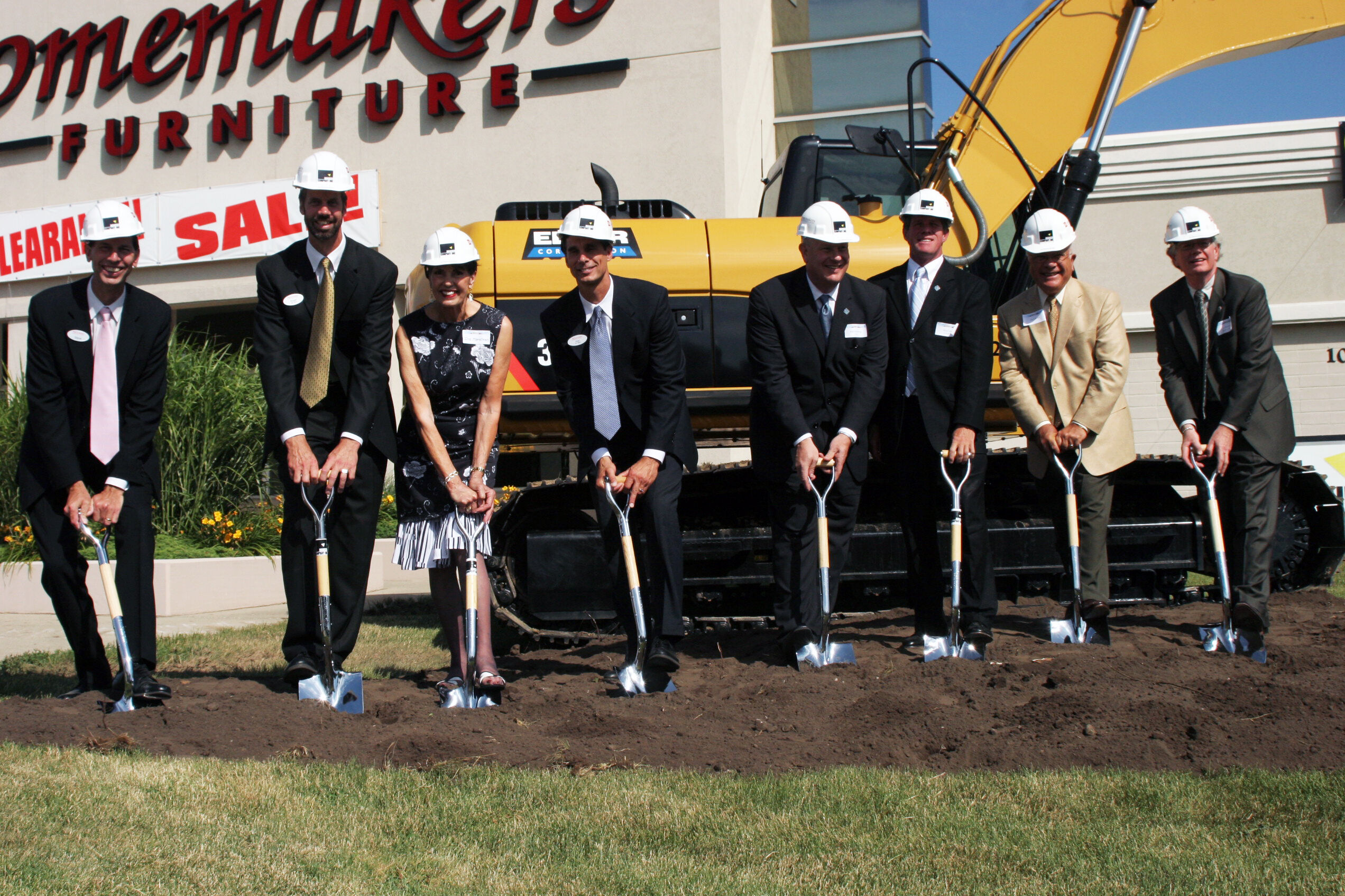 Groundbreaking ceremony for the renovation