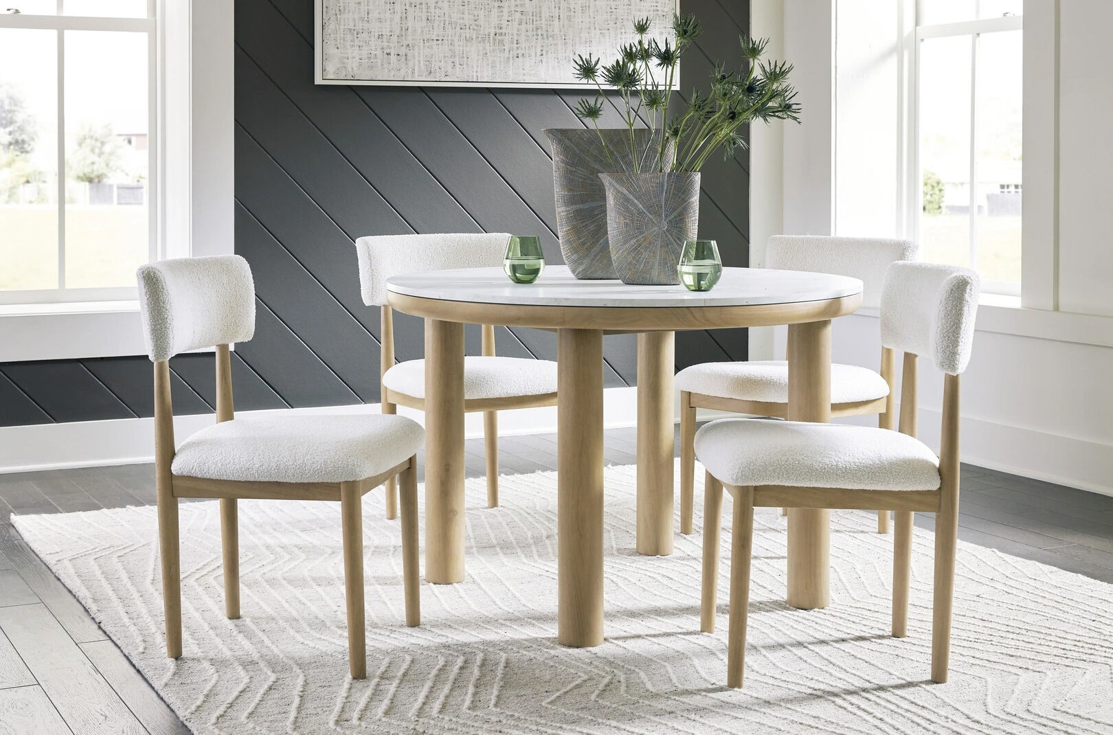 round dining set