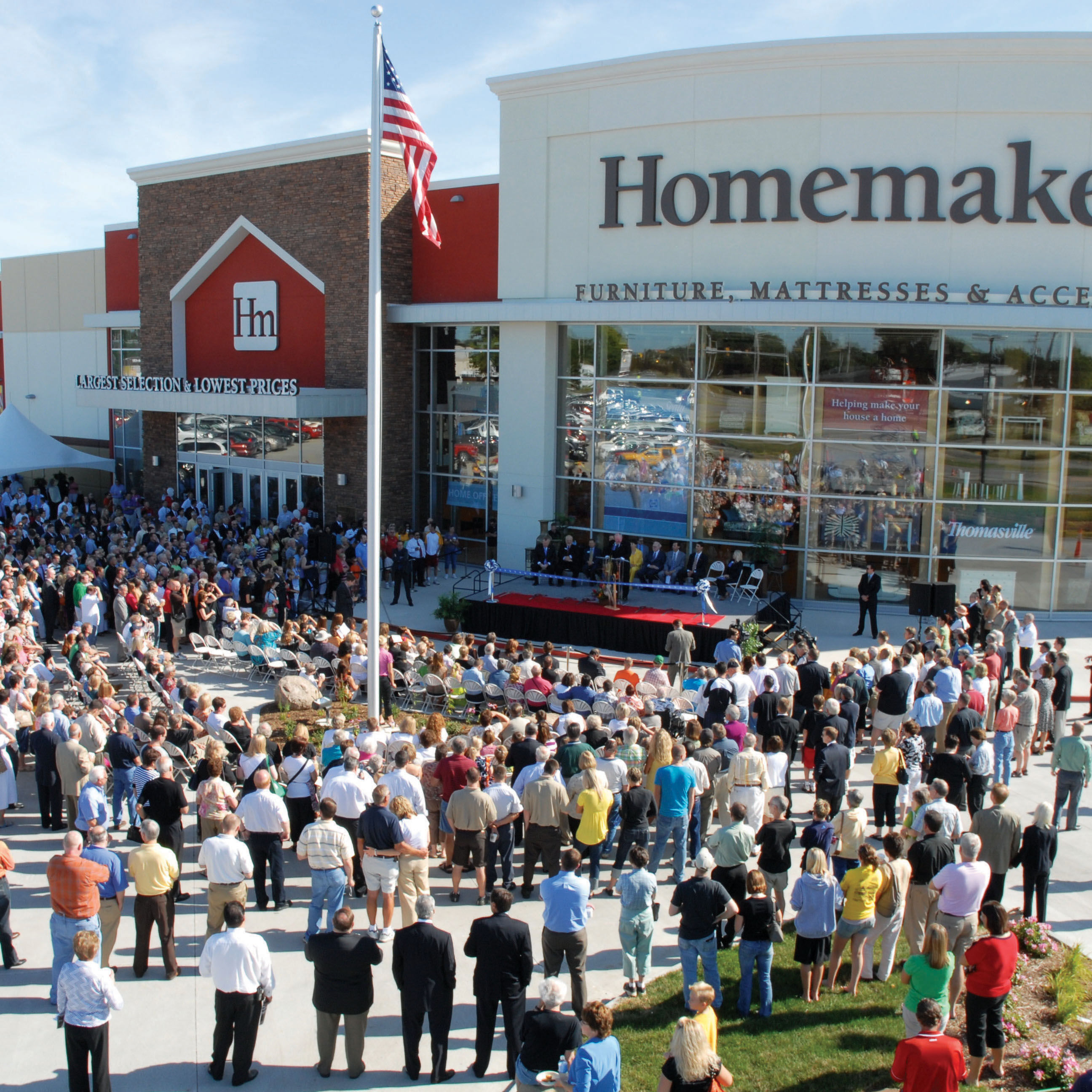 Ribbon cutting ceremony to commemorate the renovated store
