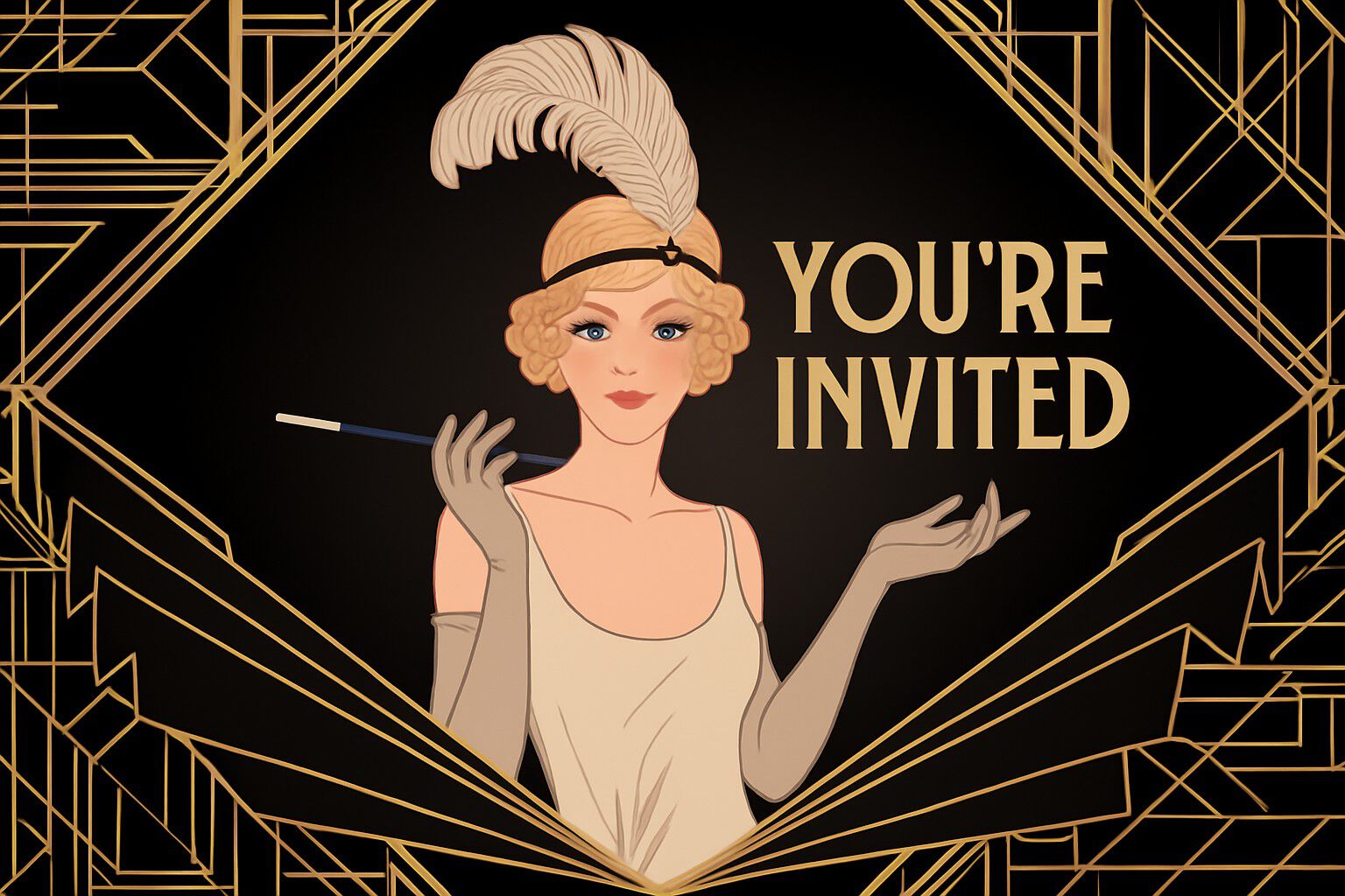 Roaring twenties party invite