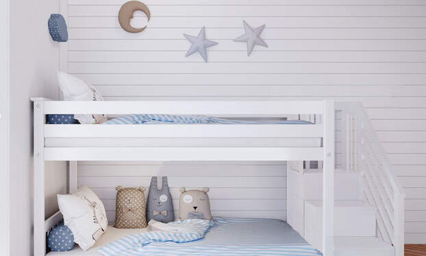 twin and full loft bunk bed