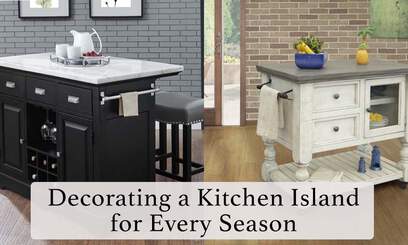 Decorating a Kitchen Island for Every Season