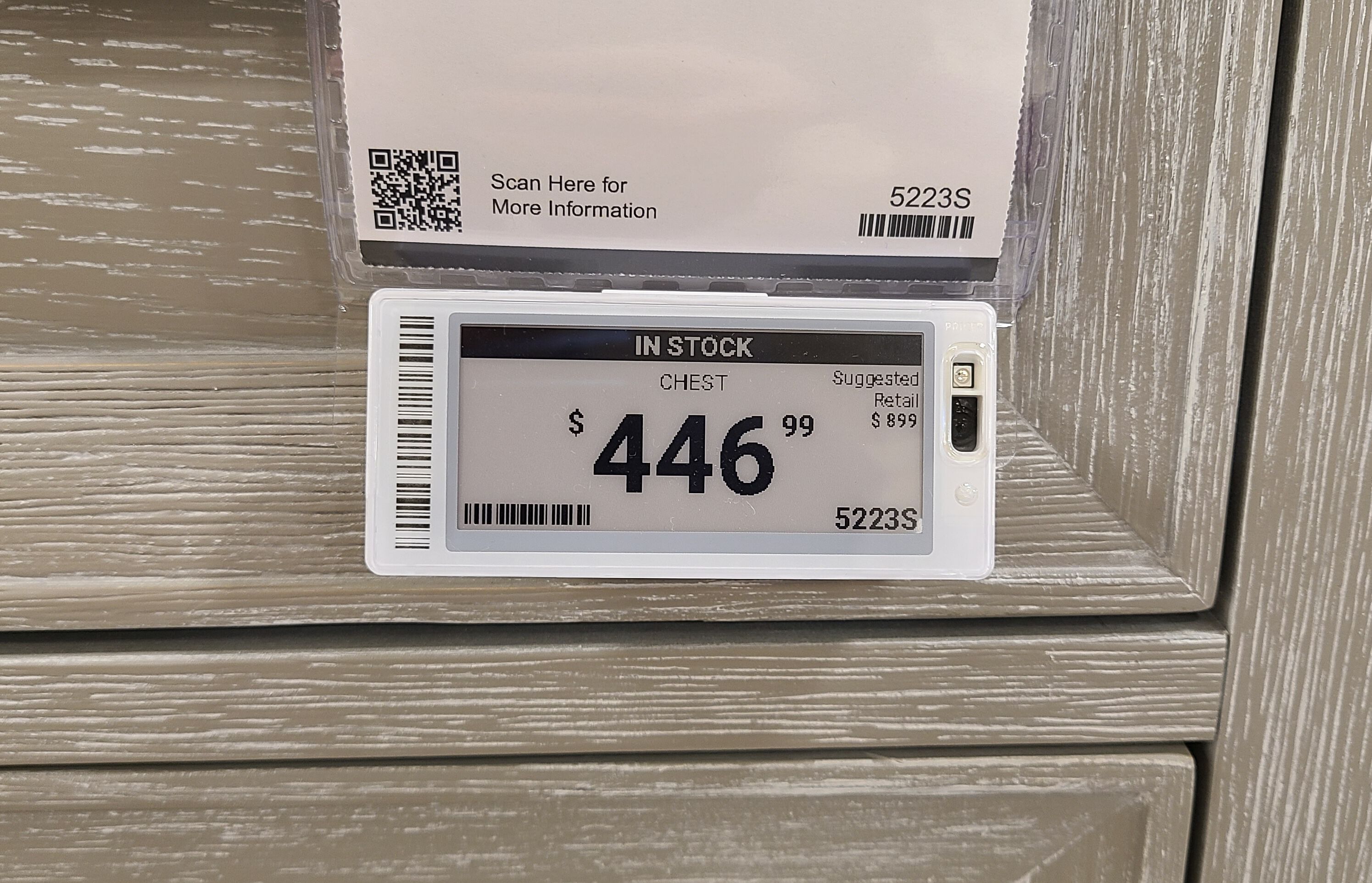 Price tags updated to digital format