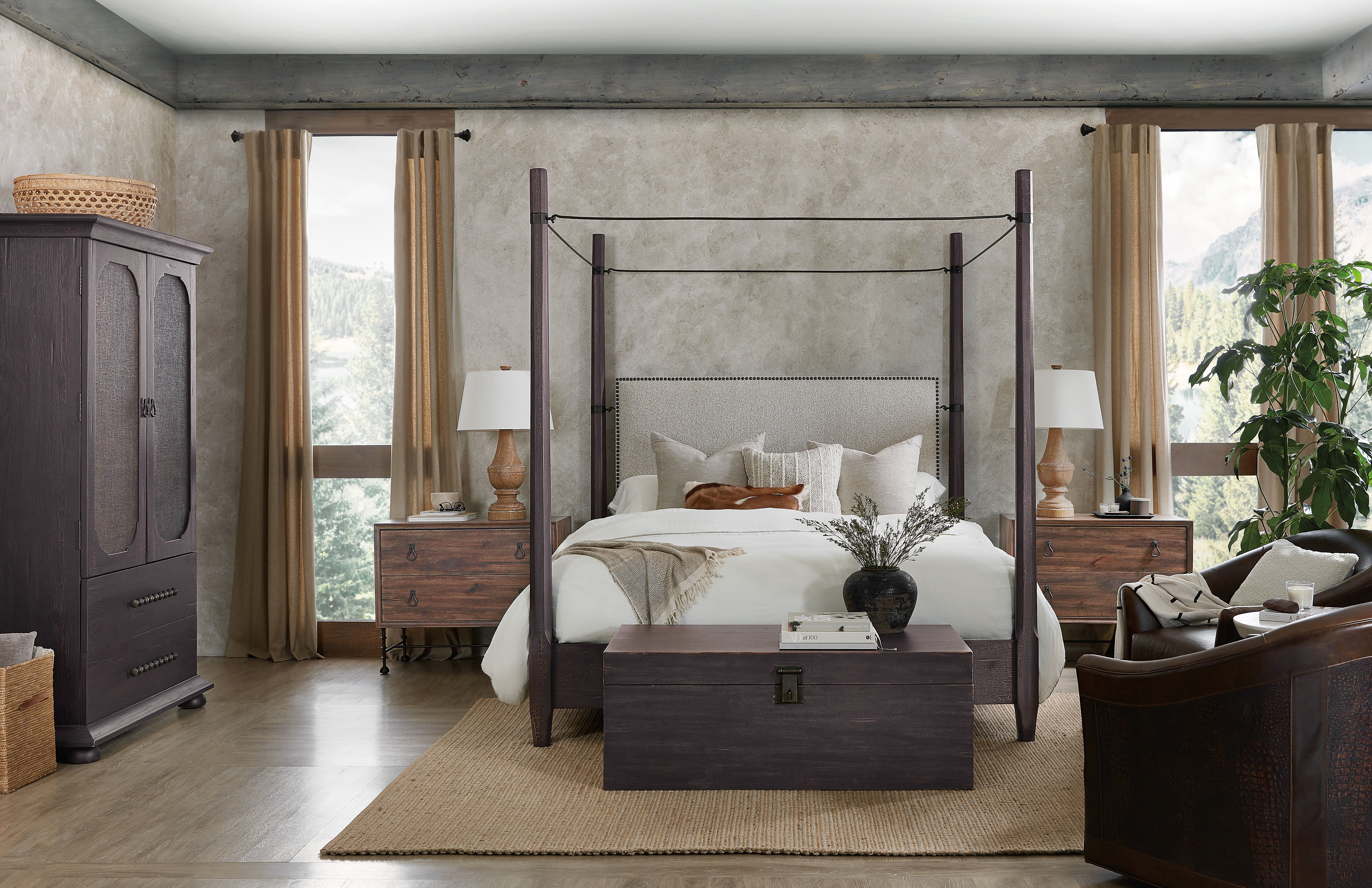 dark wood bedroom set
