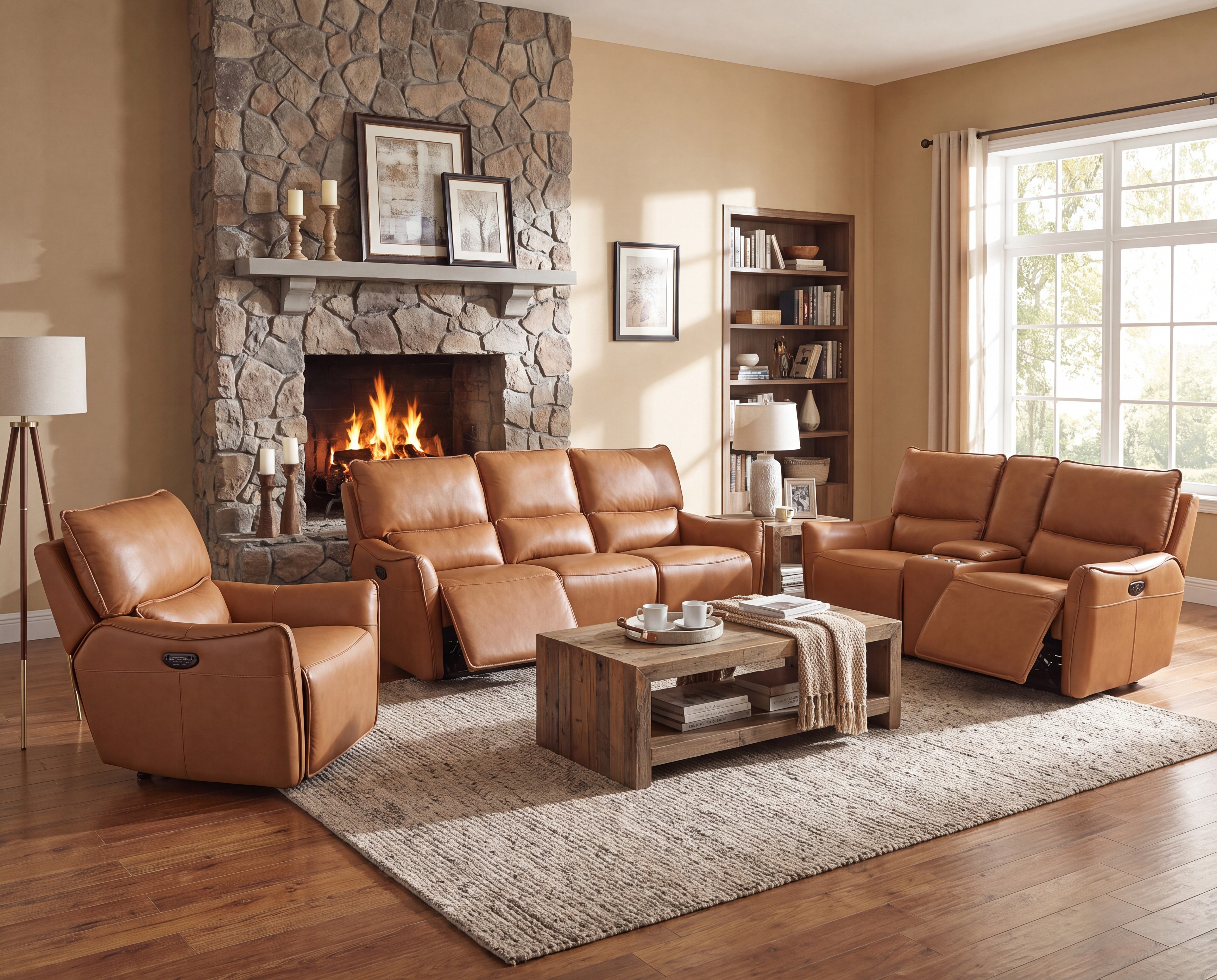 Leather Italia Portland Living Room Collection