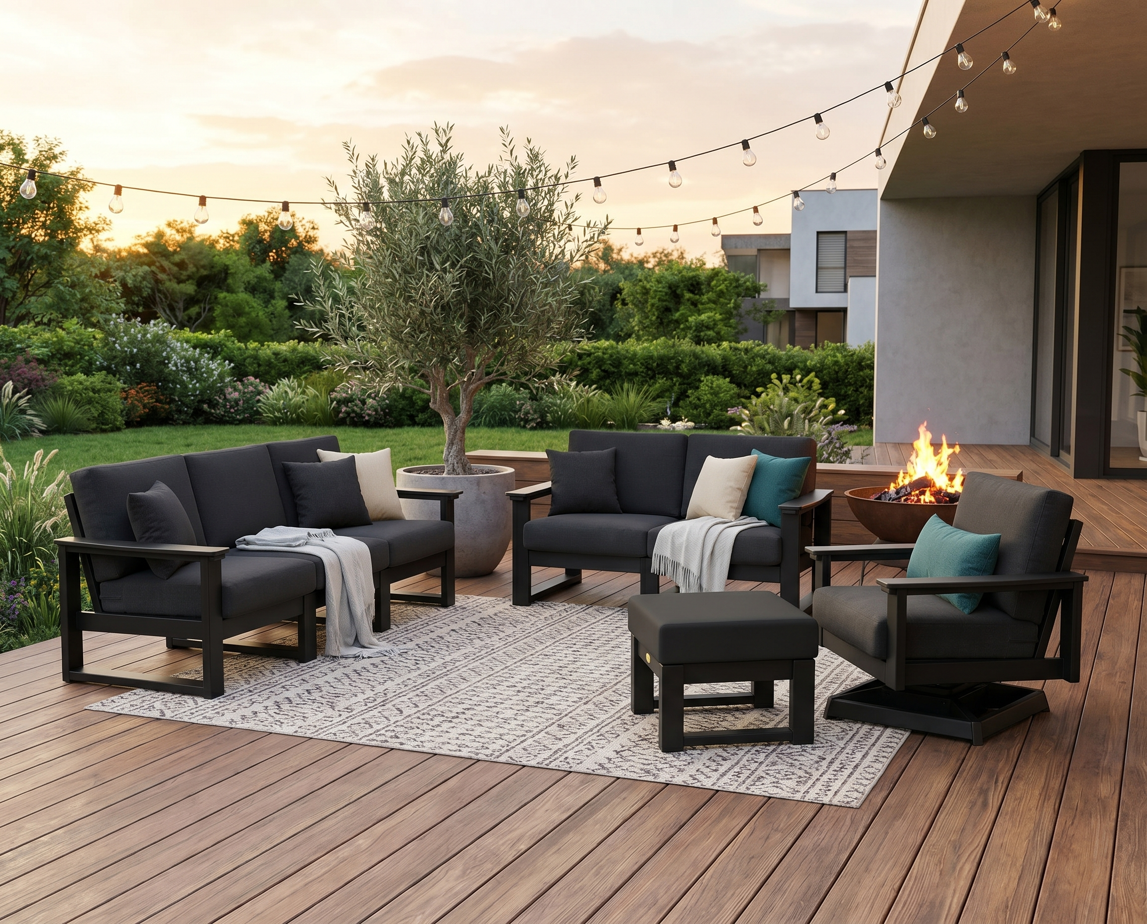 modern outdoor furniture set
