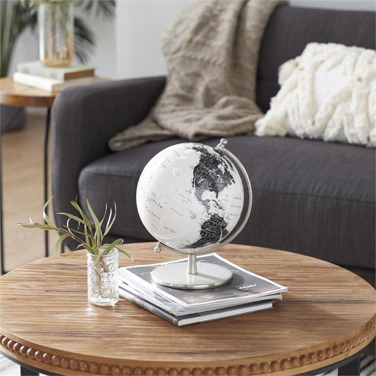 Uma 11" White Aluminum Globe