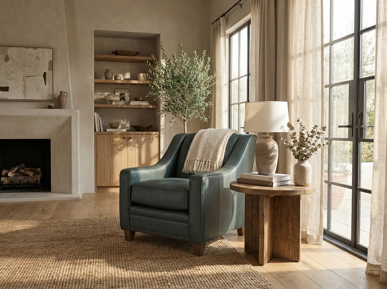 Smith Brothers Leather Chair