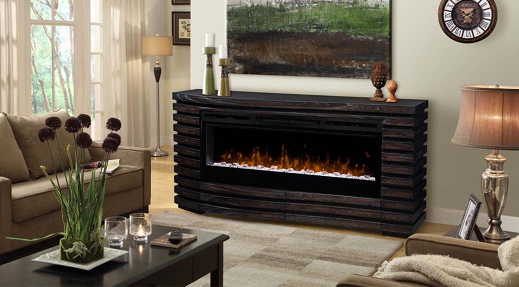 Dimplex fireplace store media console