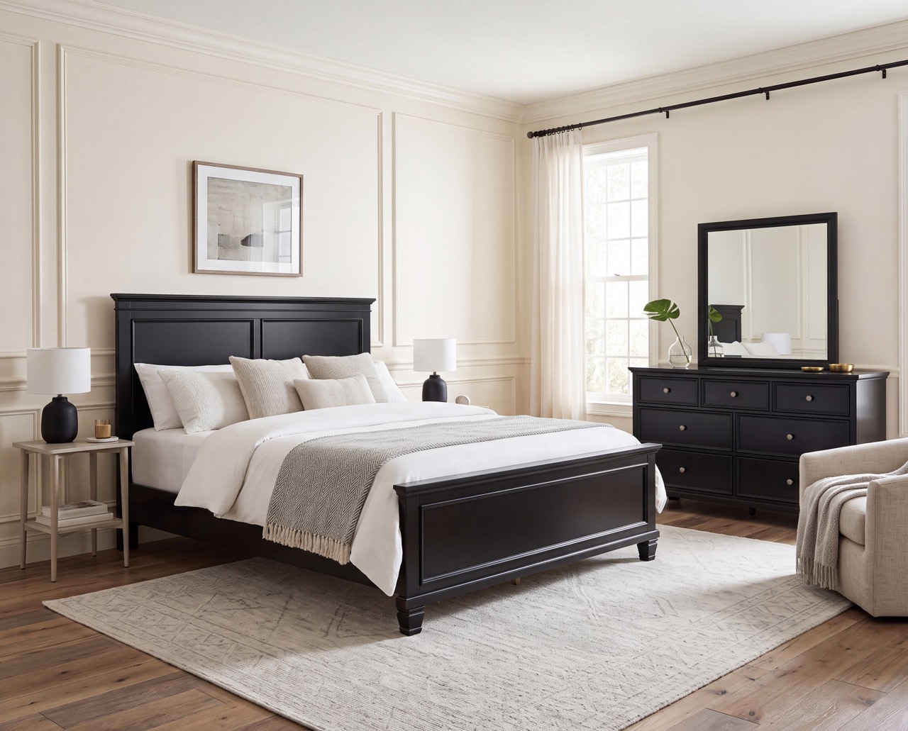 Transitional style bedroom