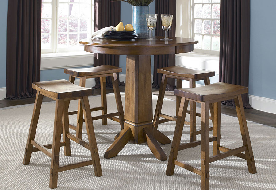 Rustic style dining room set