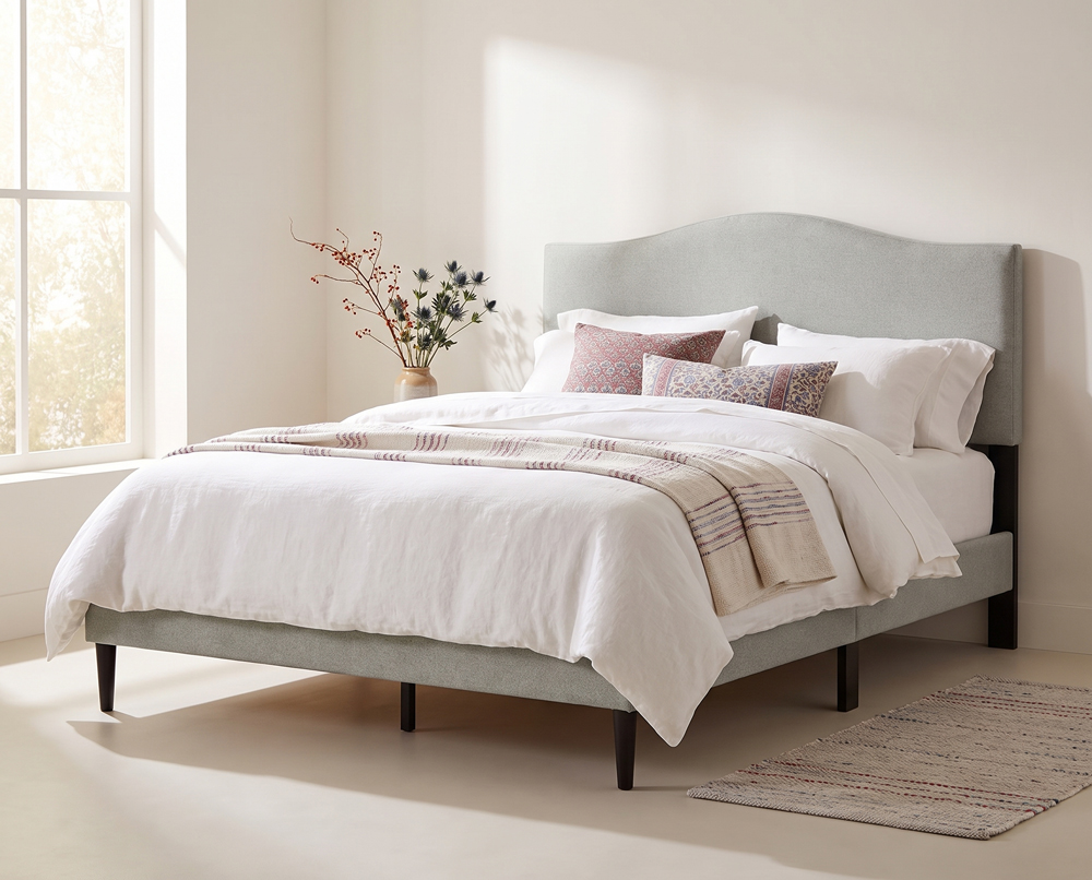 Rize Home Leighford Upholstered Bed Rize Home Leighford Upholstered Bed