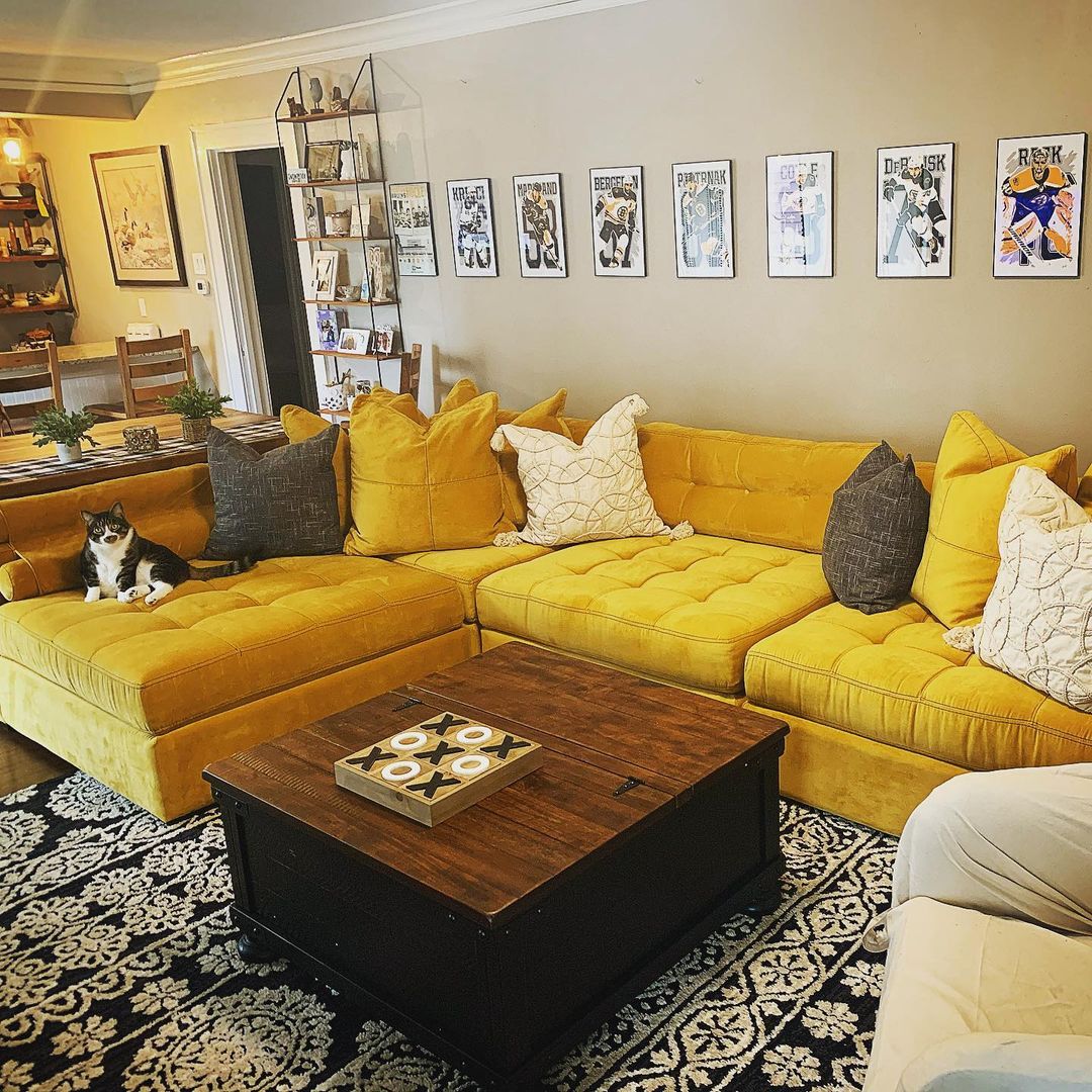 Yellow Noah 4-Piece Sectional