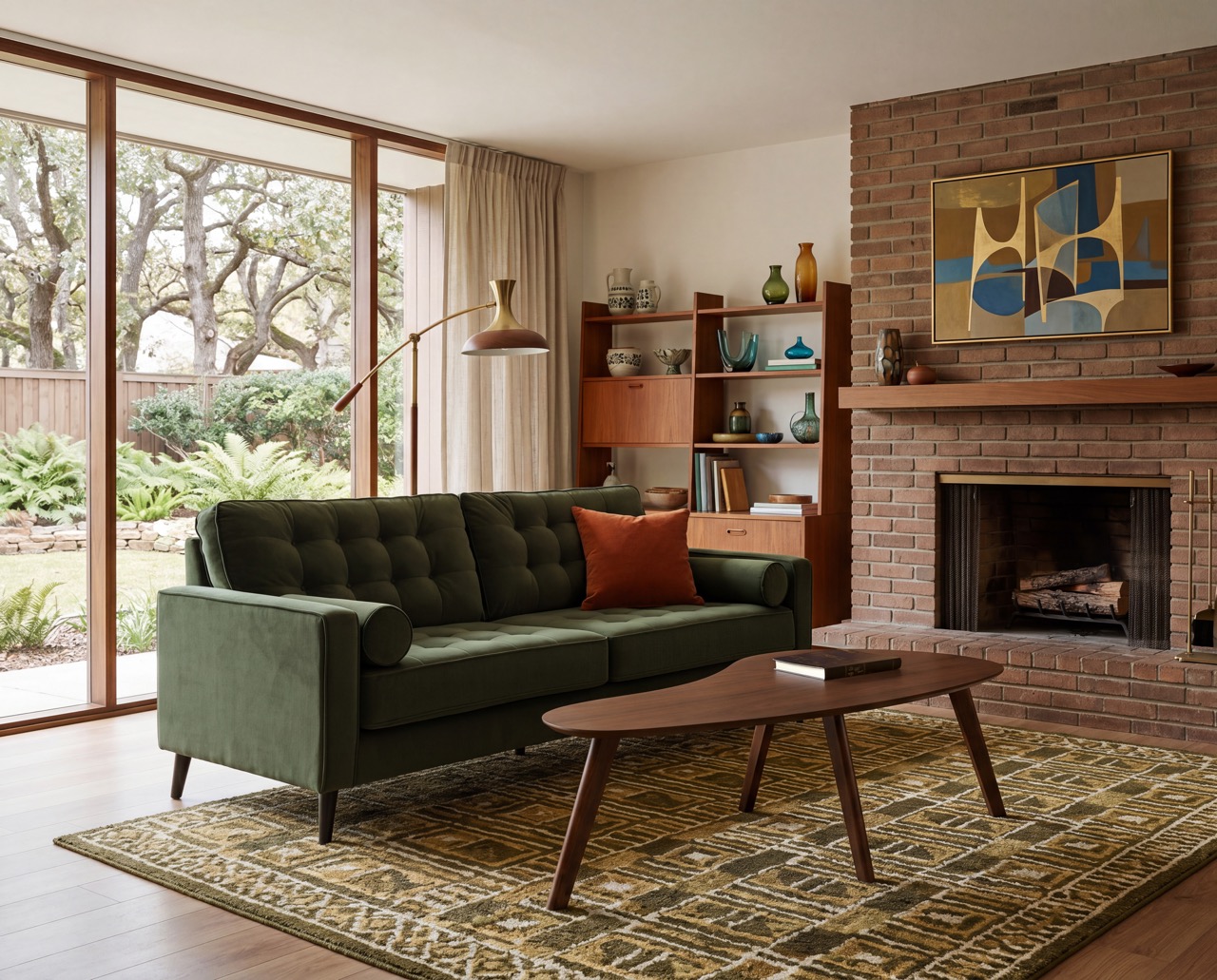 Mid-Century Modern style living room