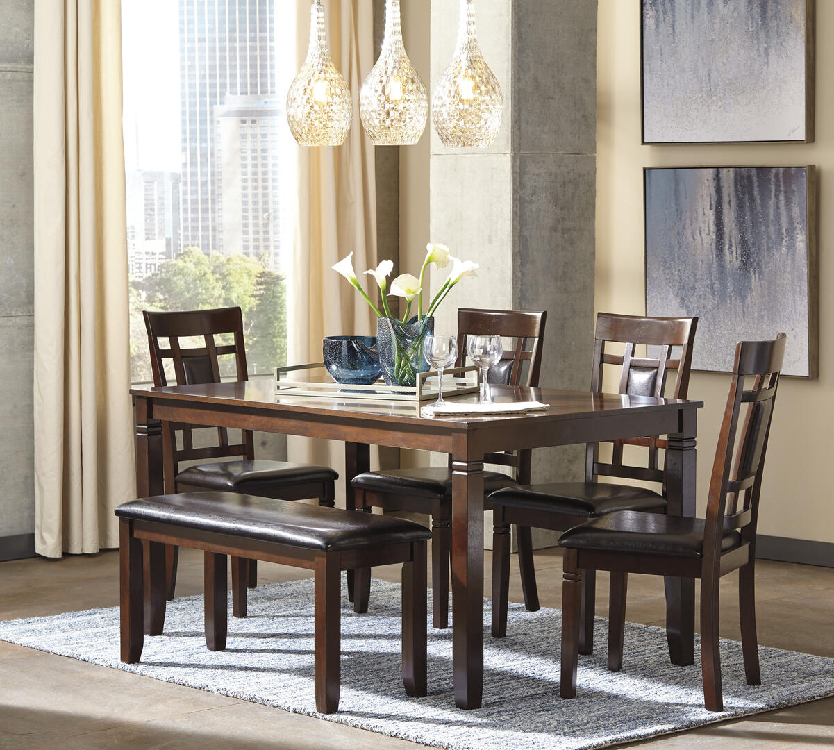 Ashley bennox 6-piece dining set