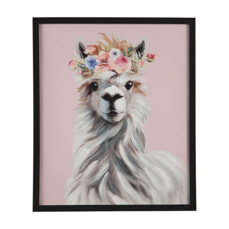 Wall decor with llama