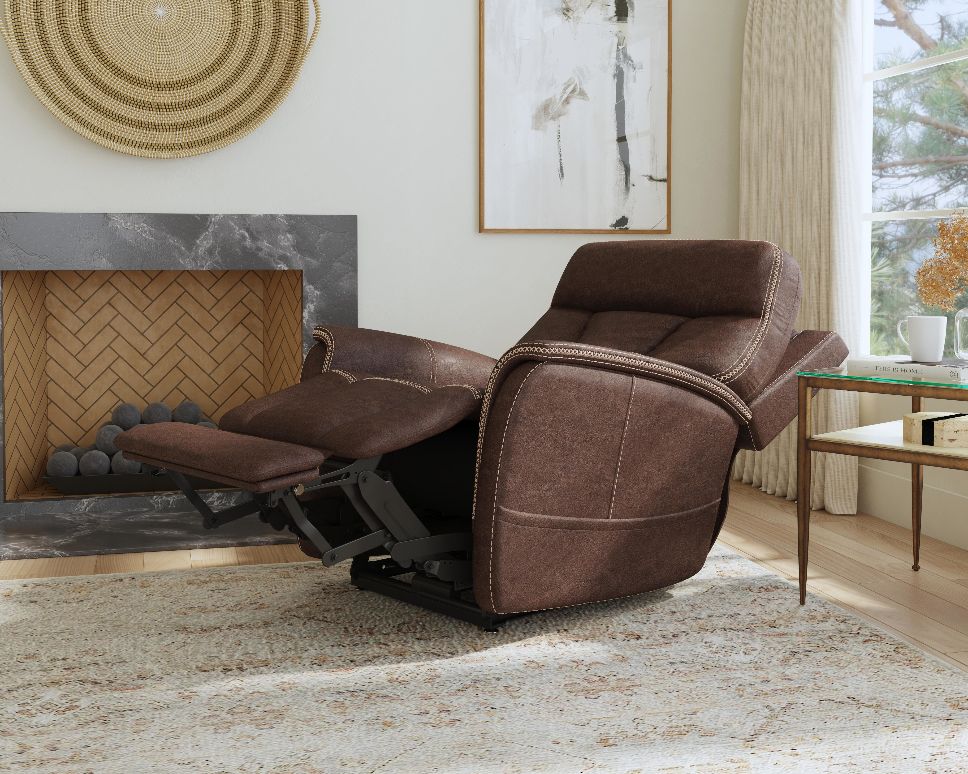 brown recliner