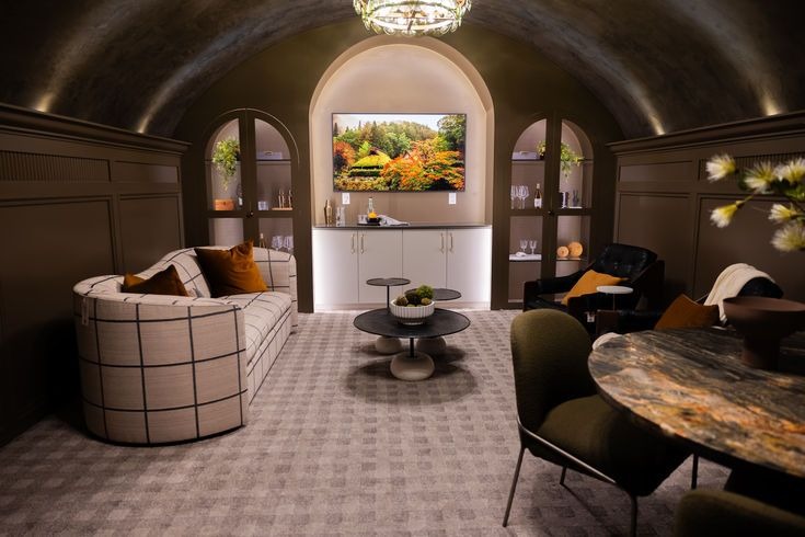 Cavernous speakeasy home bar