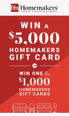 Enter to win a Homemakers gift card