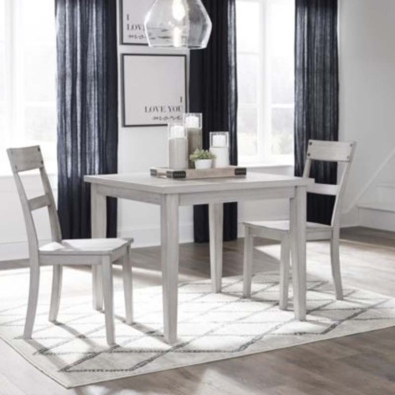 White dining set