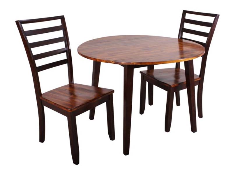 Three piece drop leaf table dining set