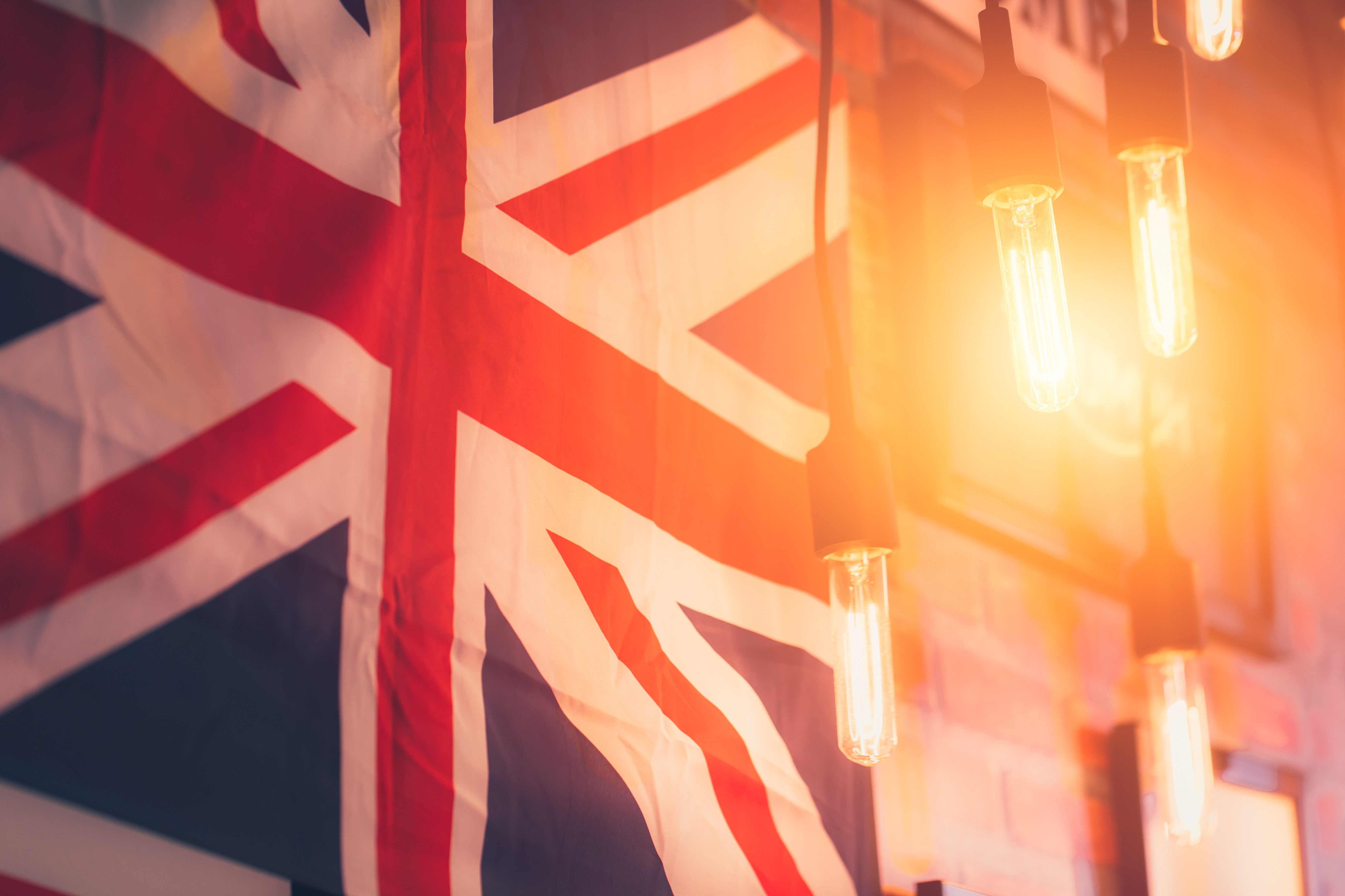 British pub theme with warm modern lighting