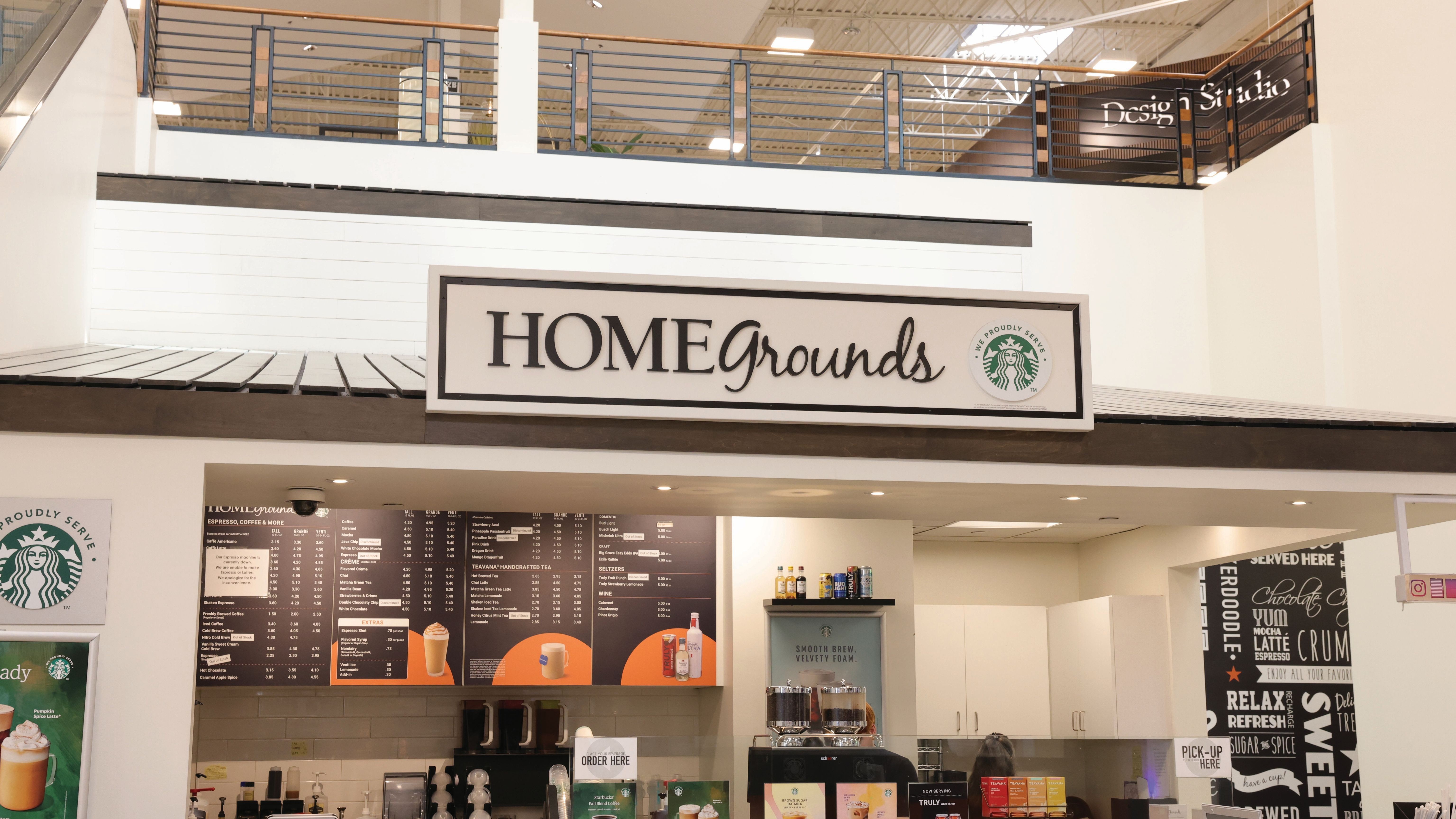 HOMEgrounds Cafe at Homemakers Furniture