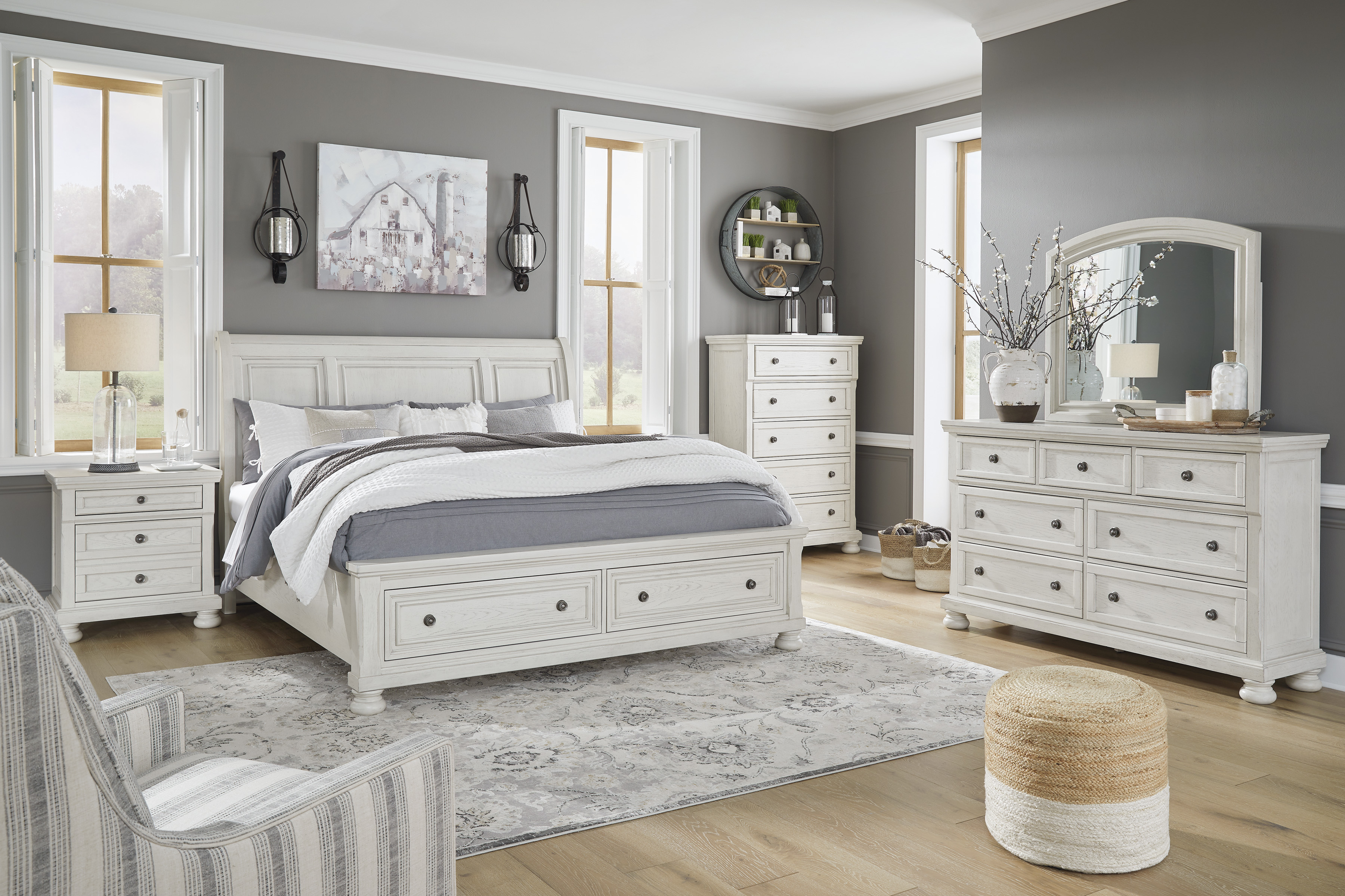 Ashley Robbinsdale 4-Piece Queen Storage Bedroom Set