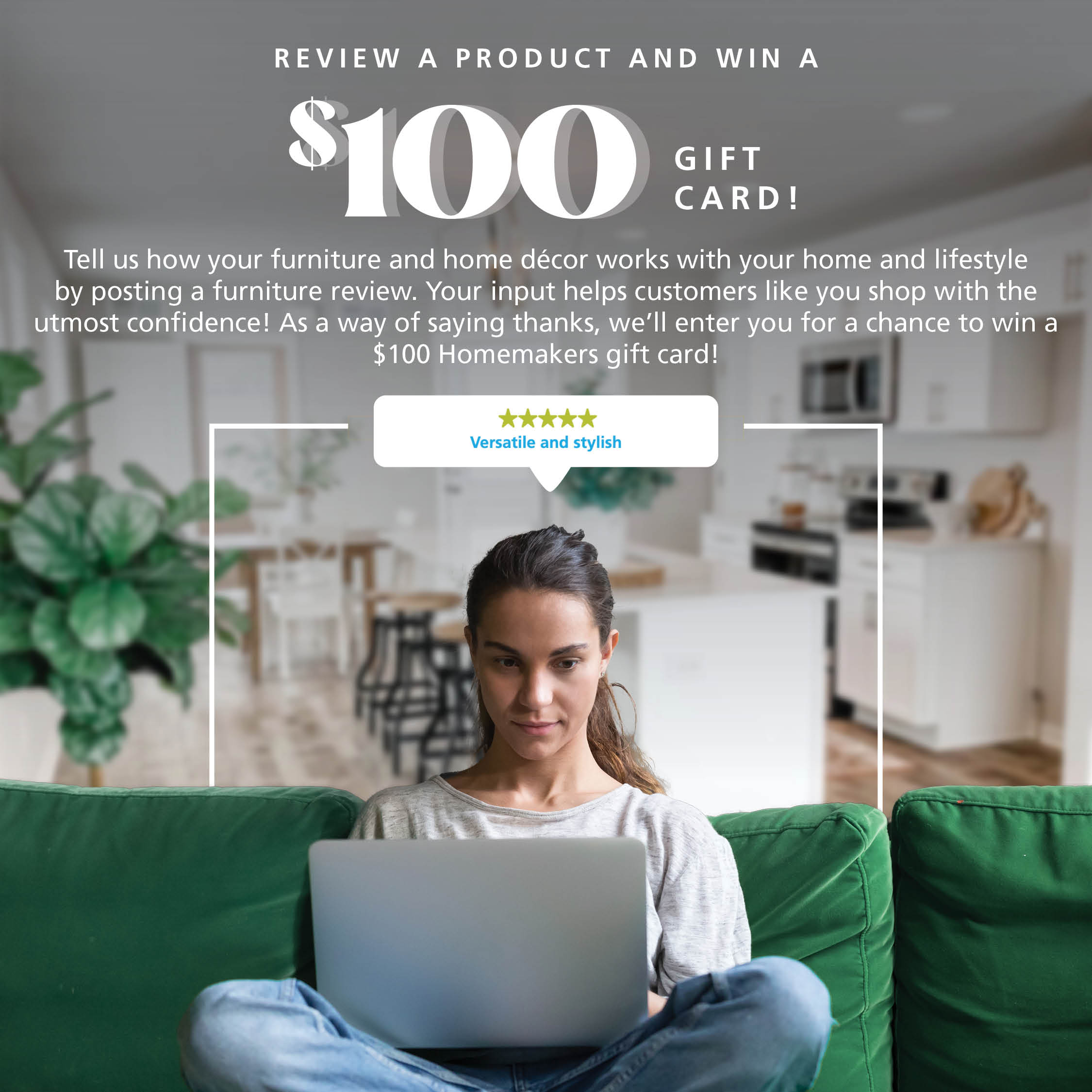 review a product and win a $100 gift card