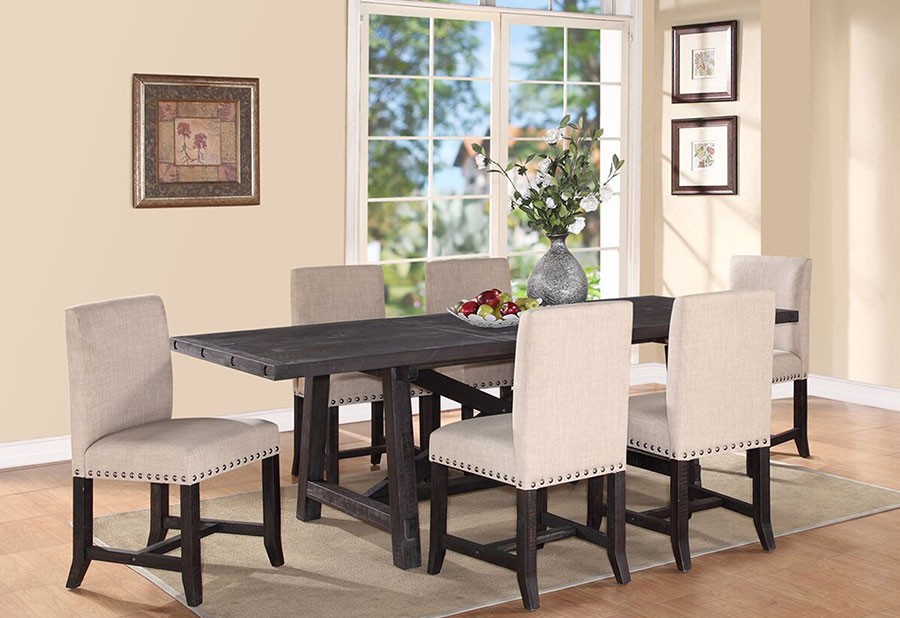 Transitional style dining room set