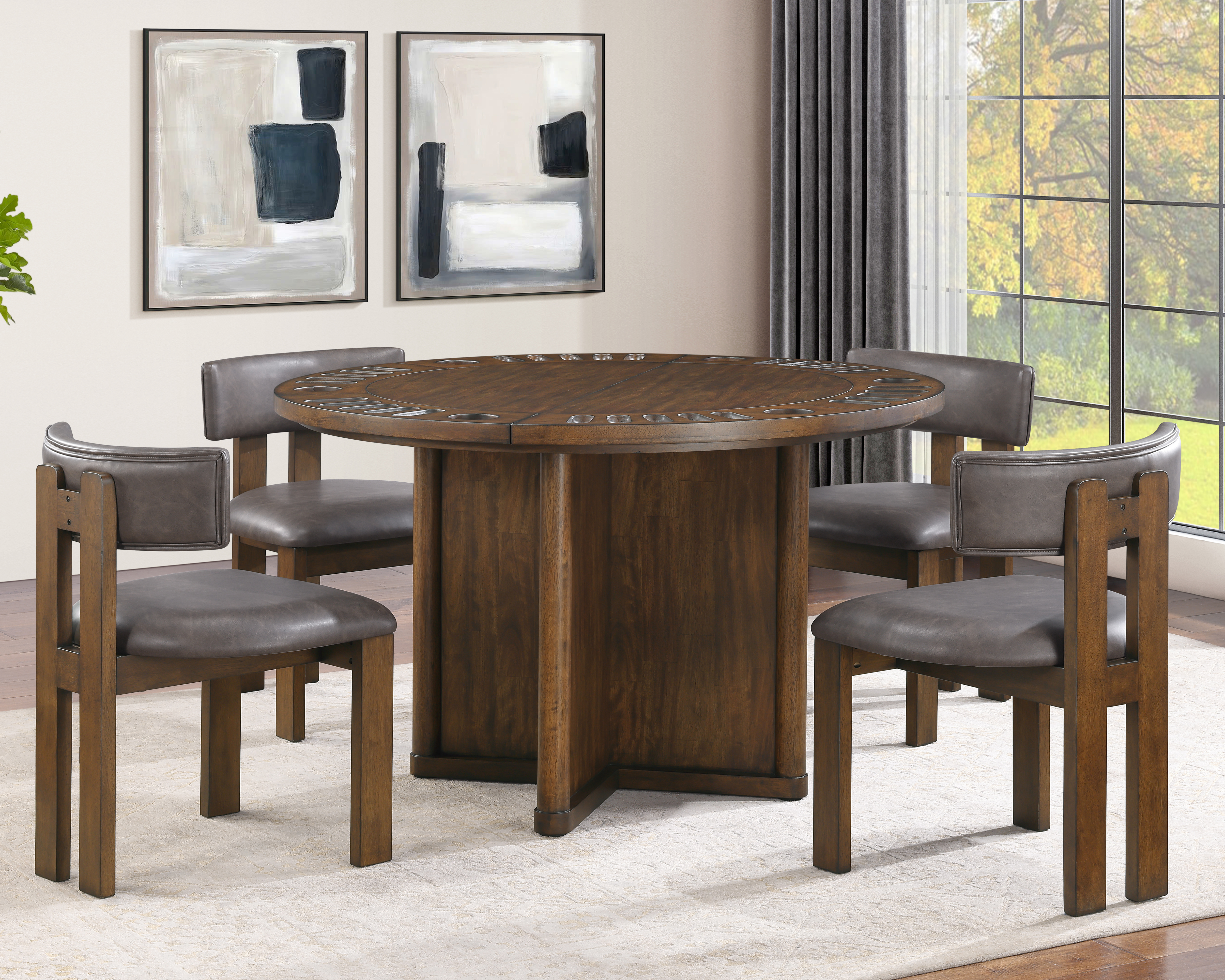 5-piece gaming table dining set
