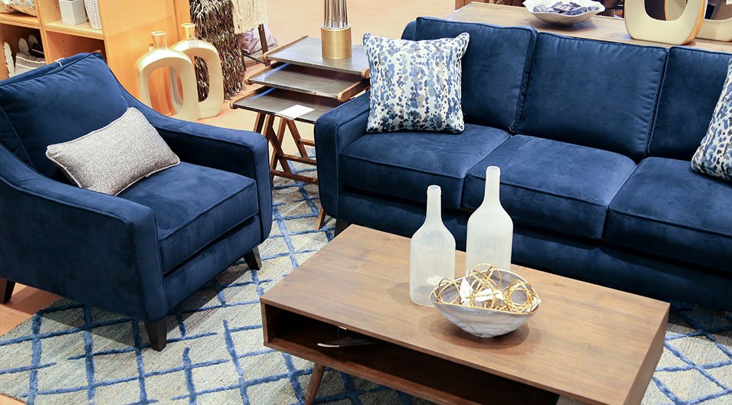 Velvet furniture sales near me