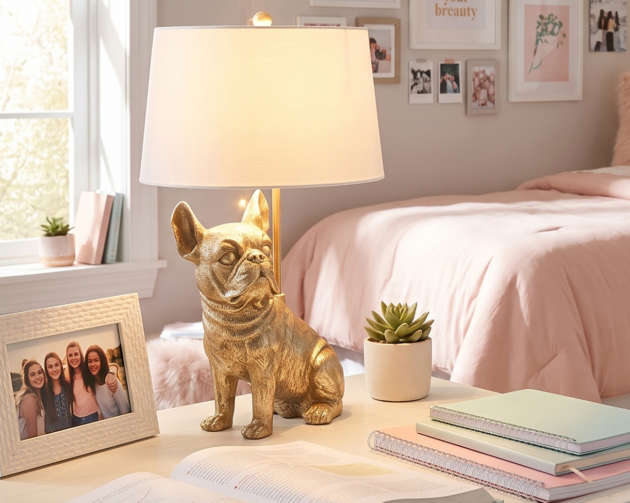 cute dog lamp