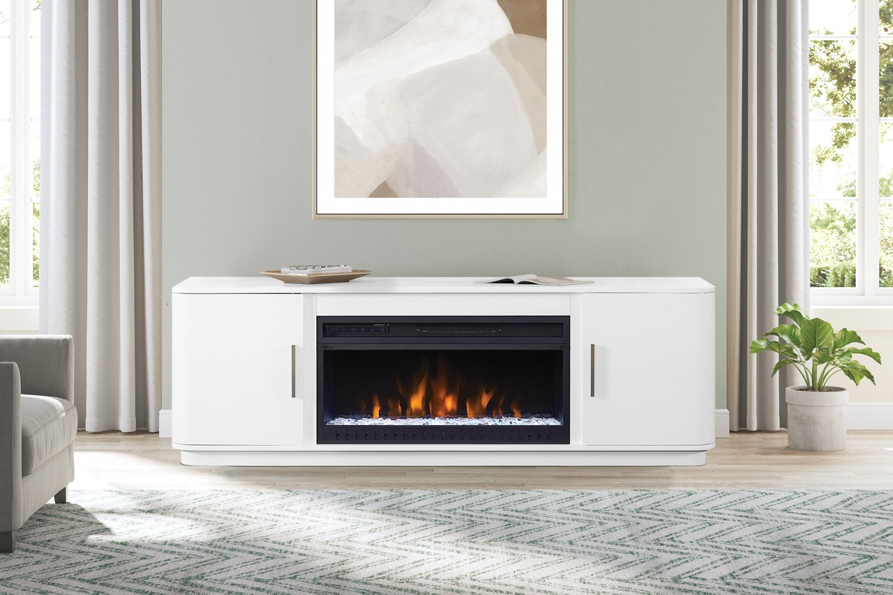 Electric Fireplace Electric fireplace in living room