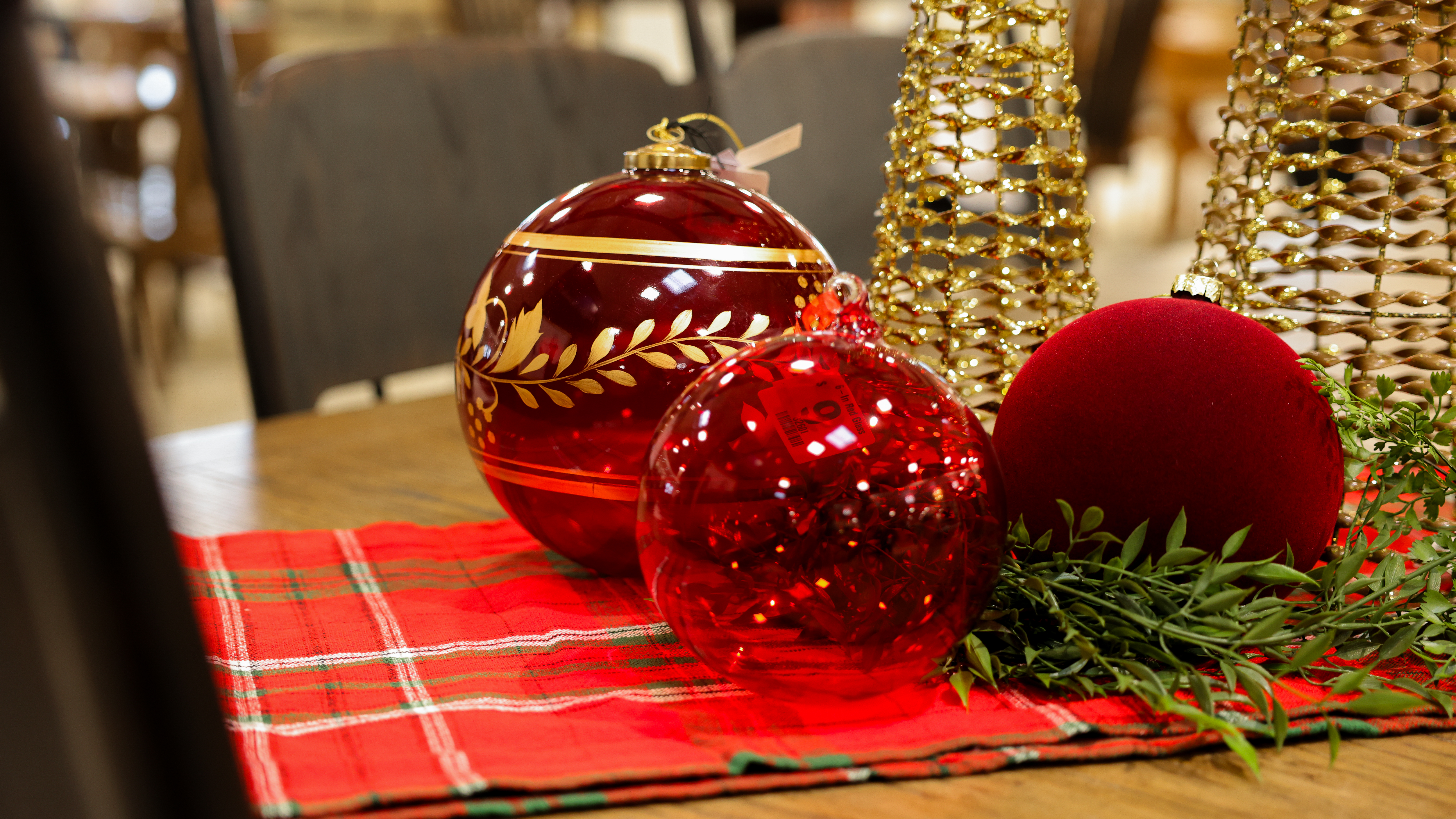 Holiday Decor on glasses