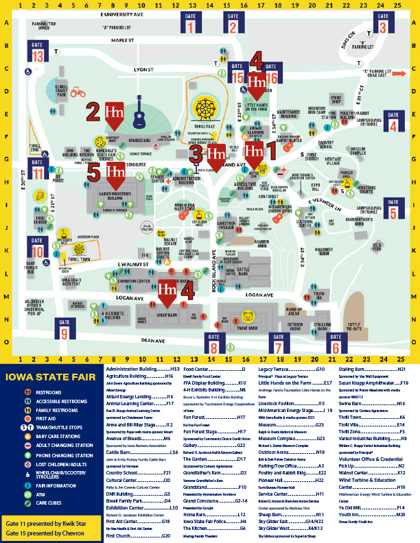Iowa State Fair Map