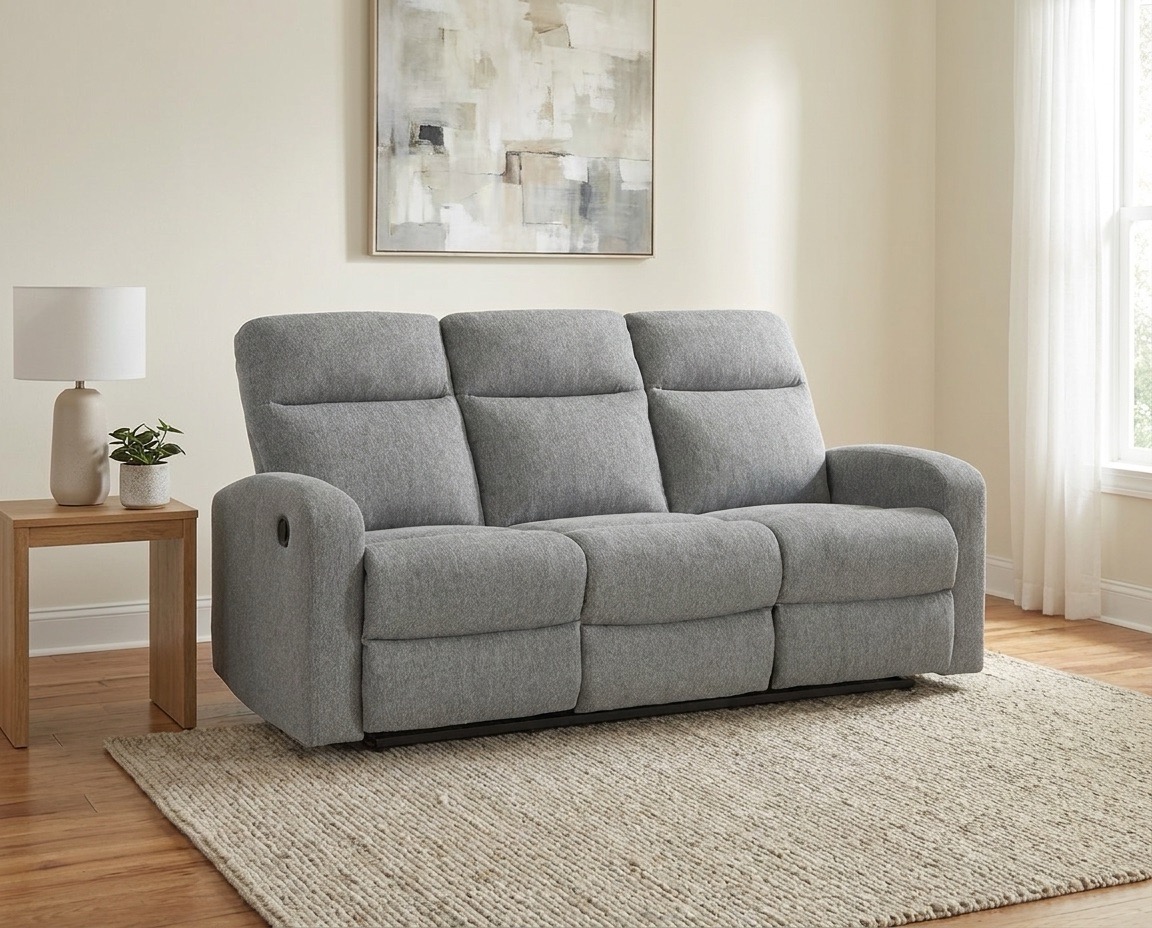 reclining sofa in living room
