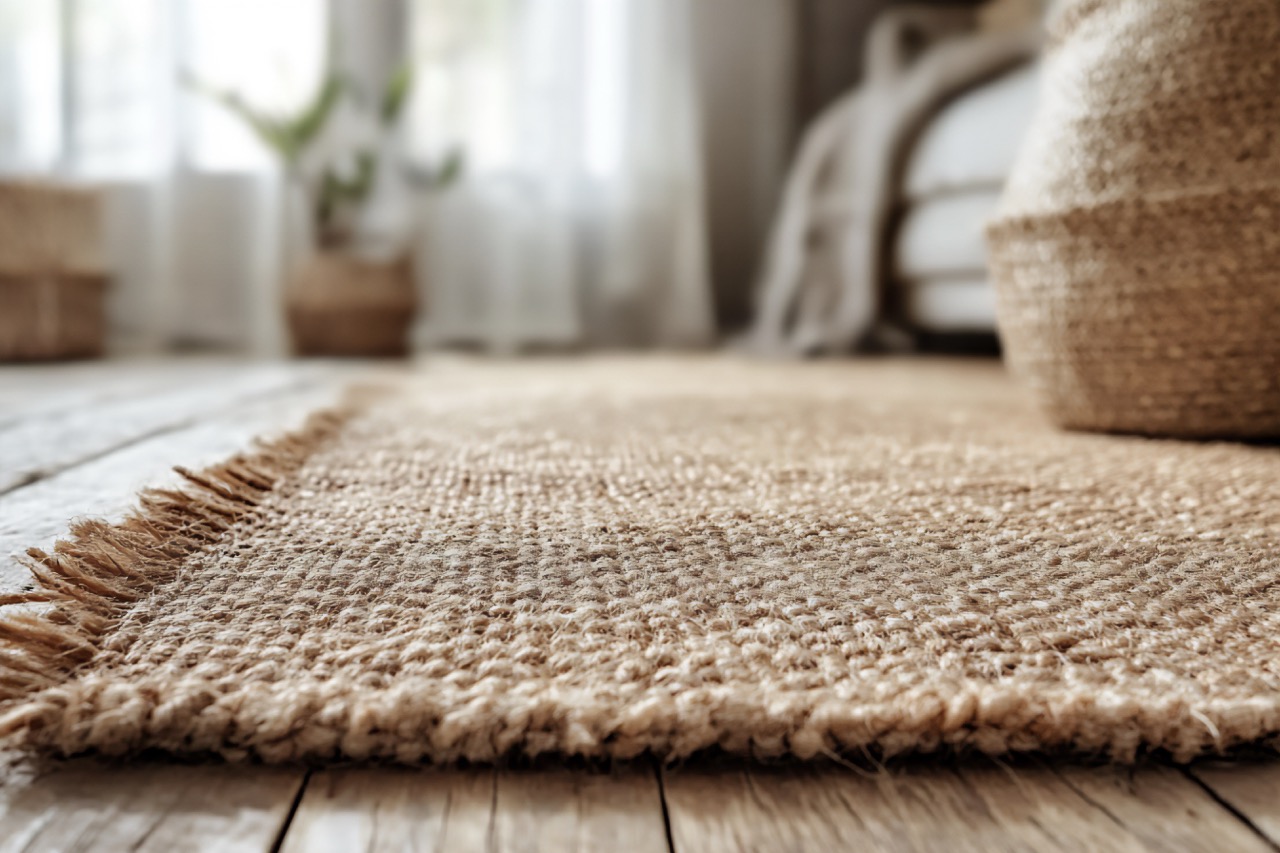 jute rug zoom in on texture