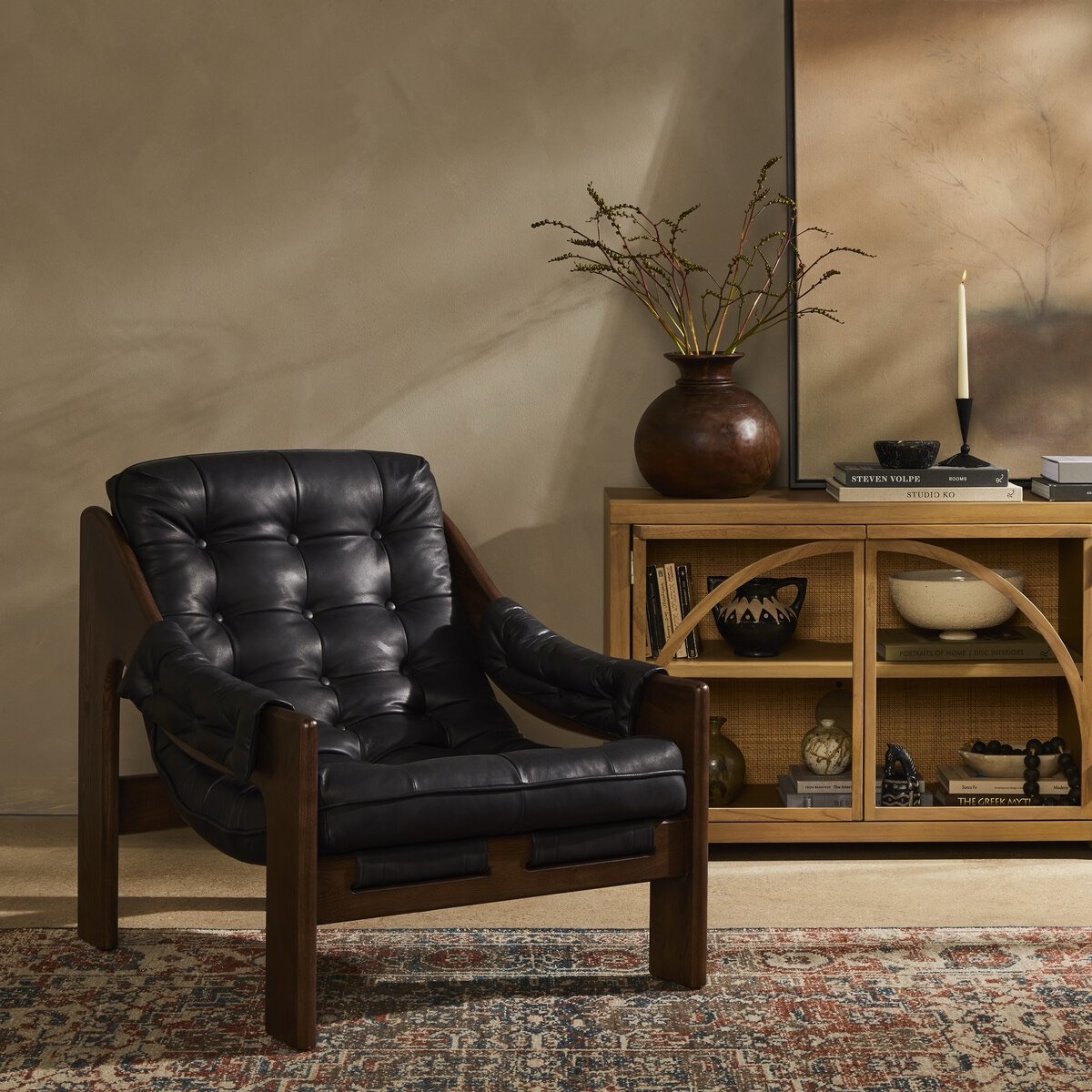 Four Hands leather accent chair