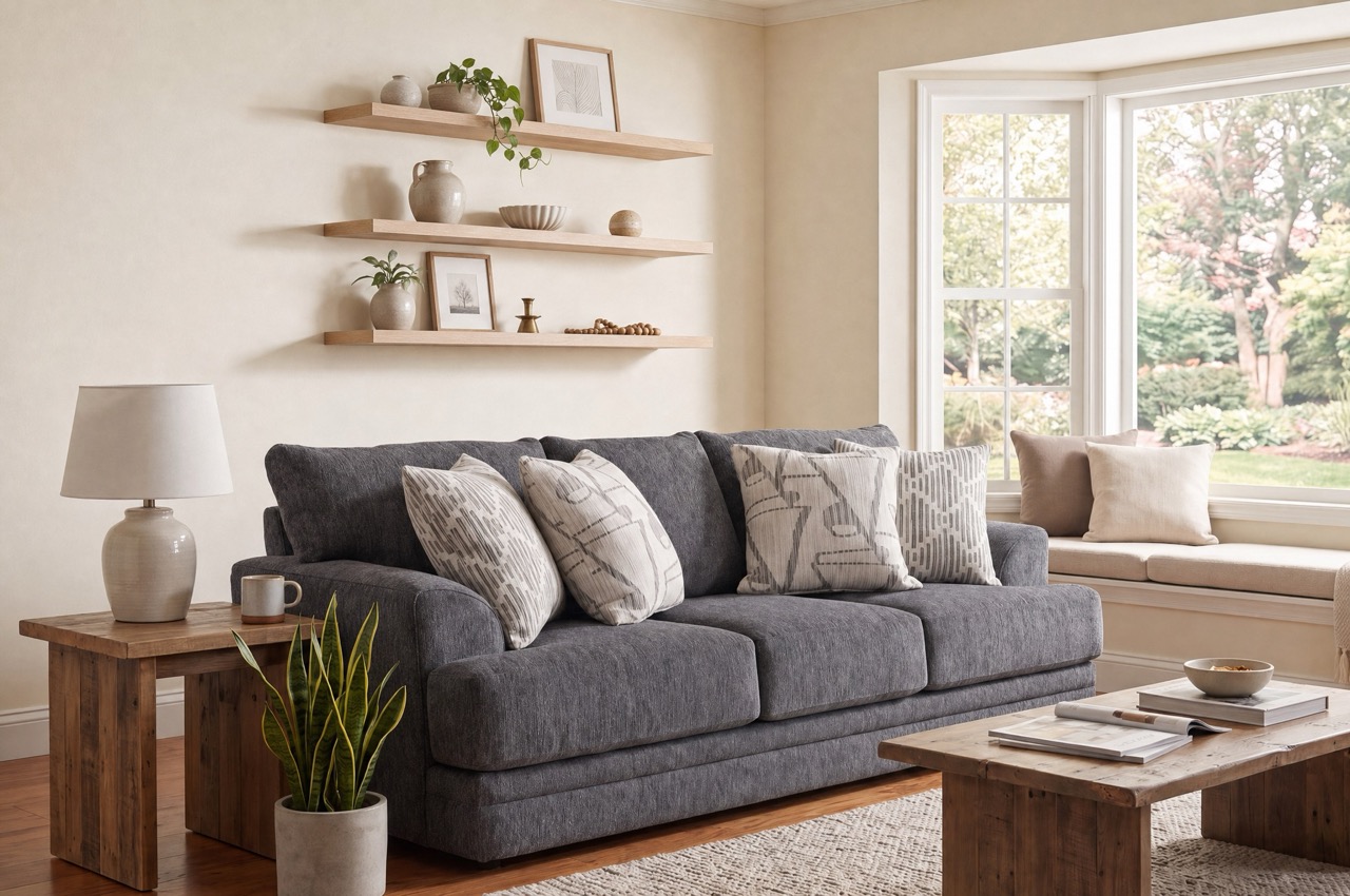 Casual style living room