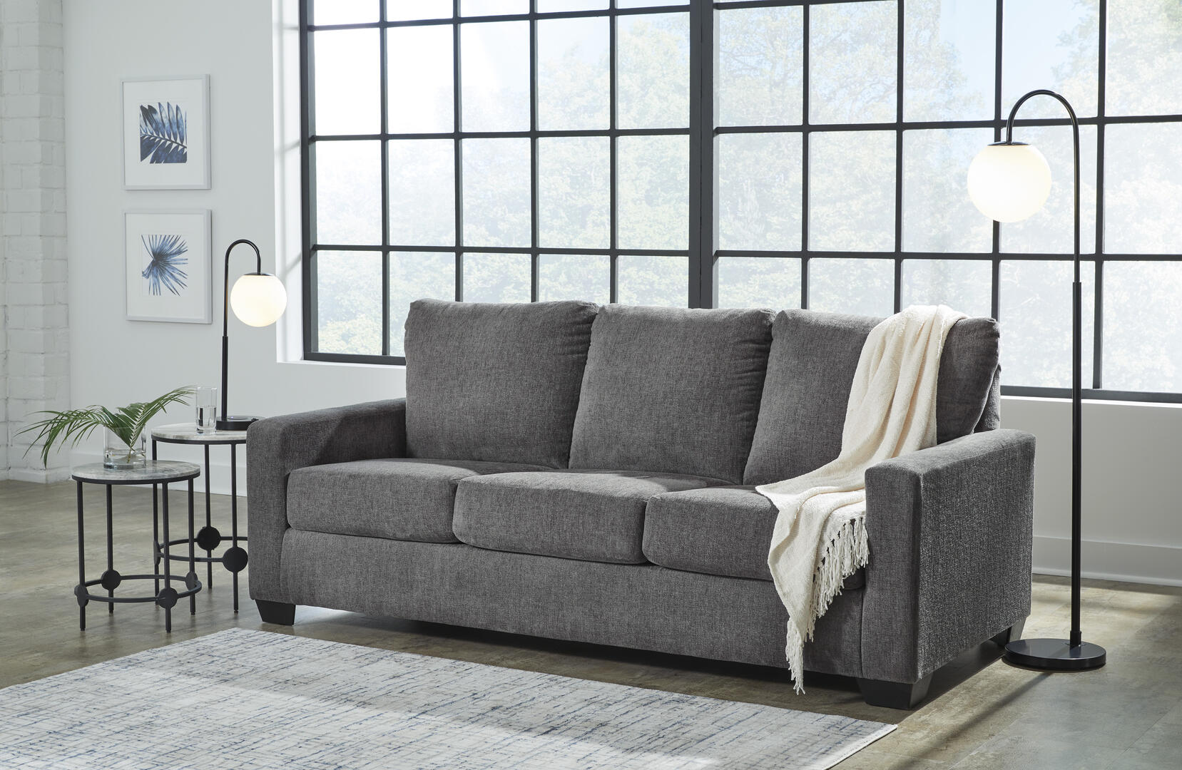 Ashley rannis pewter queen sleeper sofa