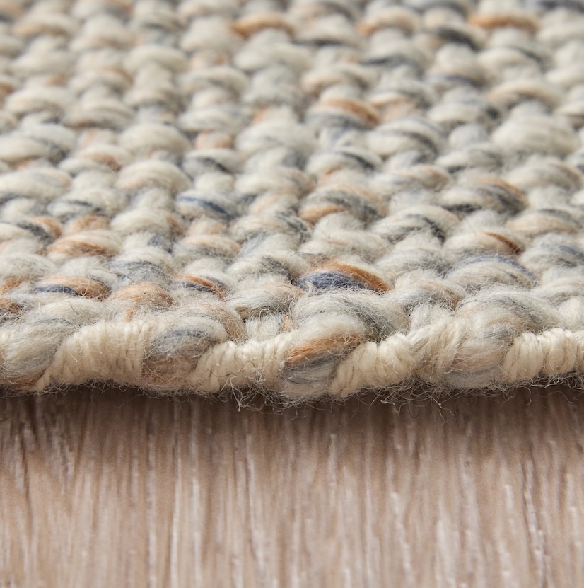 zoomed in texture of woven rug