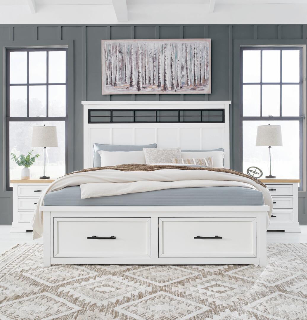 Ashley ashbryn queen panel storage bed